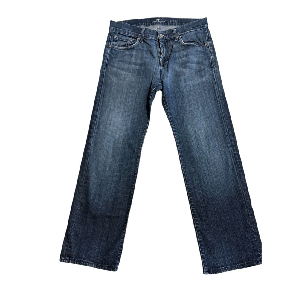 7 For All Mankind Men's Straight Jeans - Blue